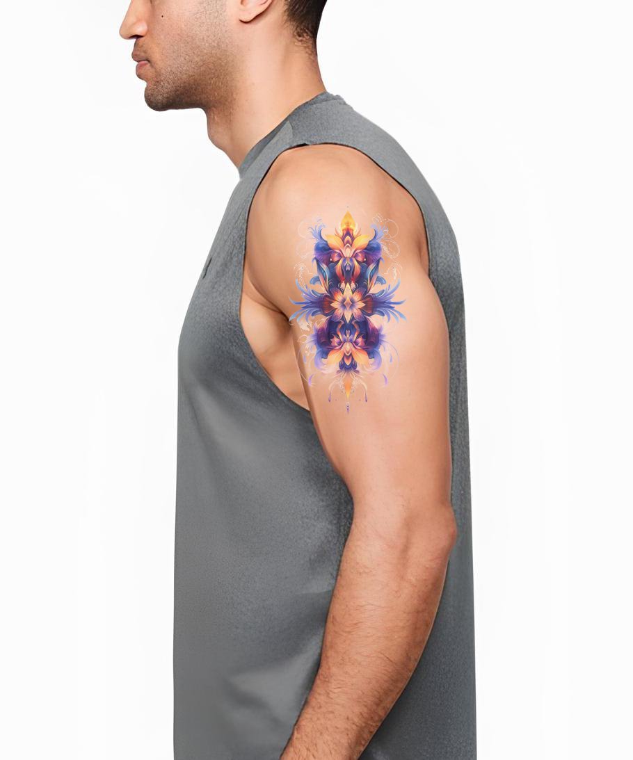 Diseño de tatuaje Flor de Espejo Ardiente