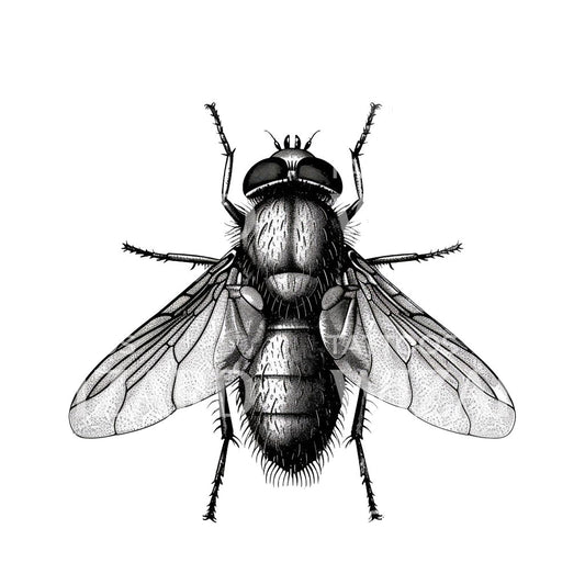 Fly Scientific Illustration Tattoo Idea