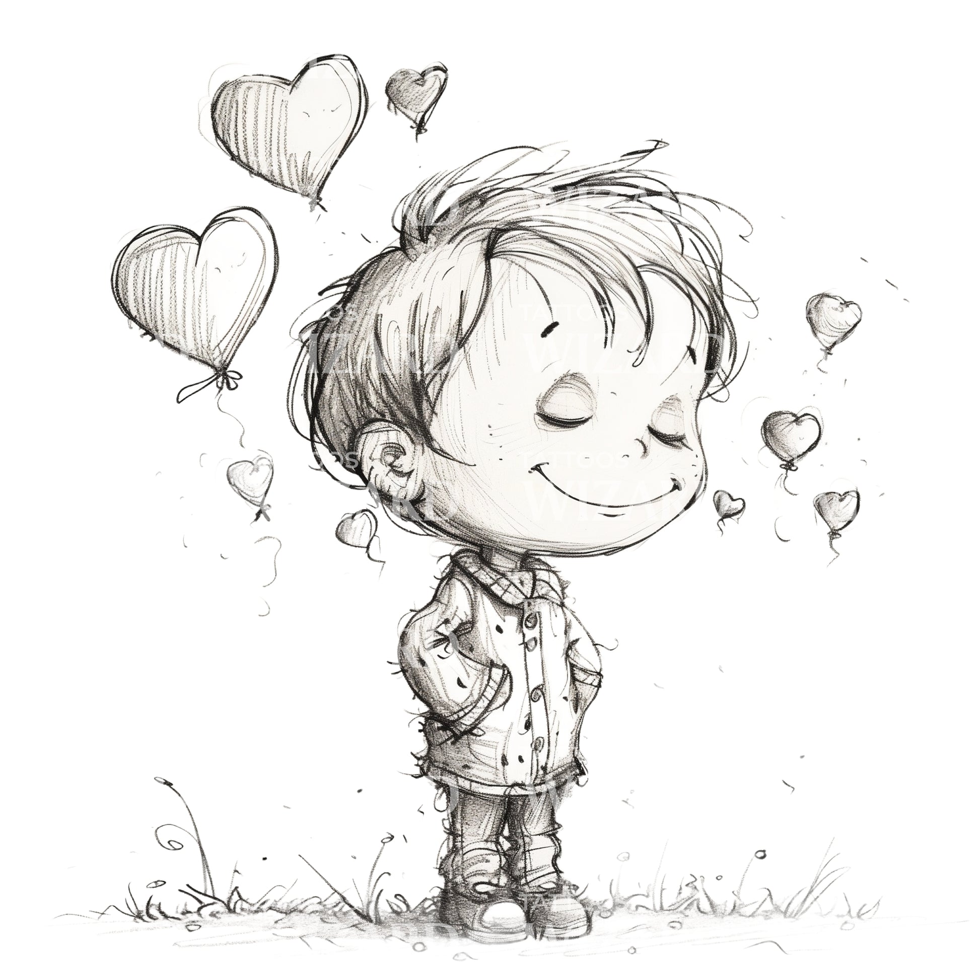 Forever Happy Tattoo Idea