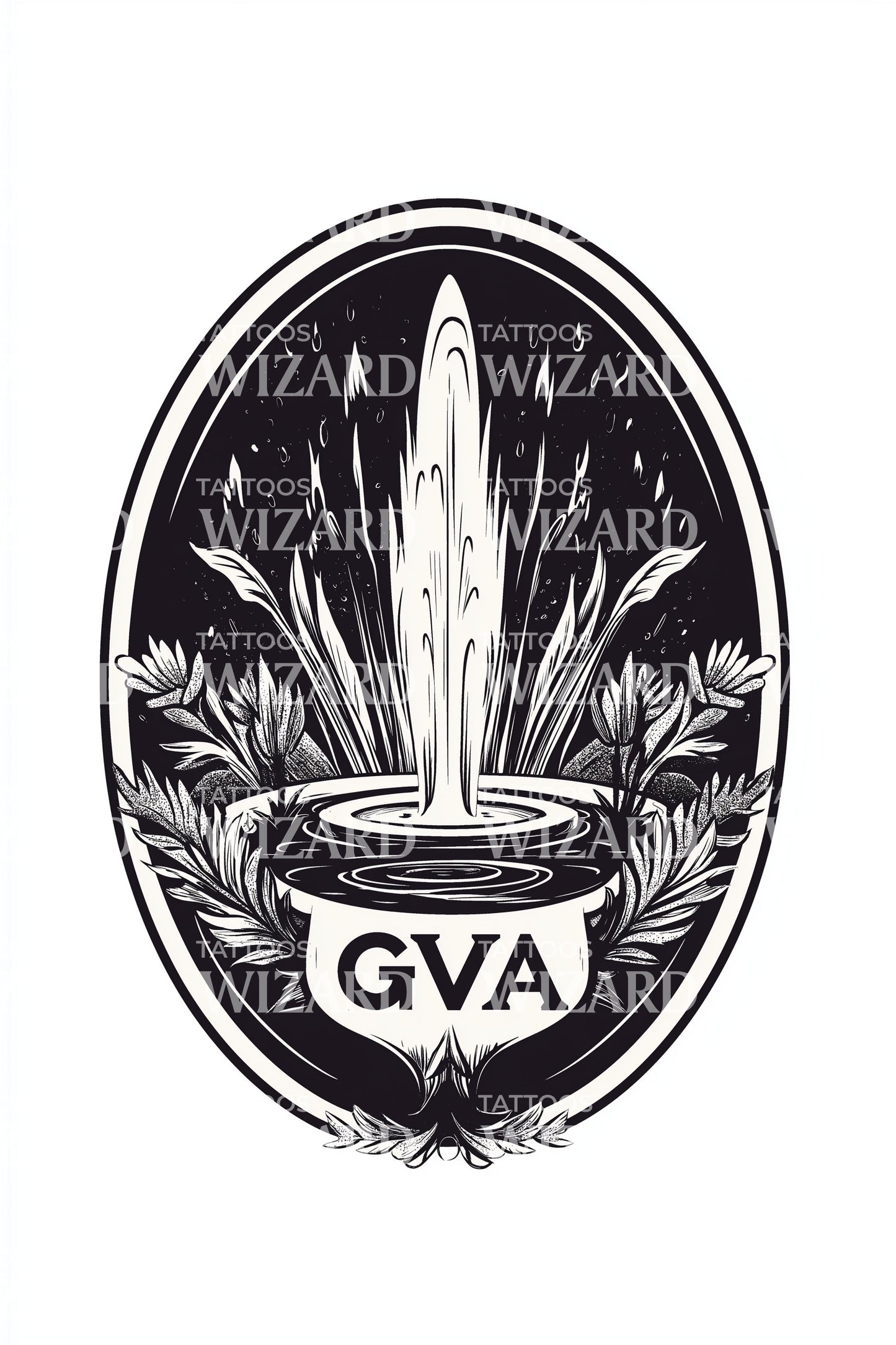 Geneva GVA Emblem Tattoo Design