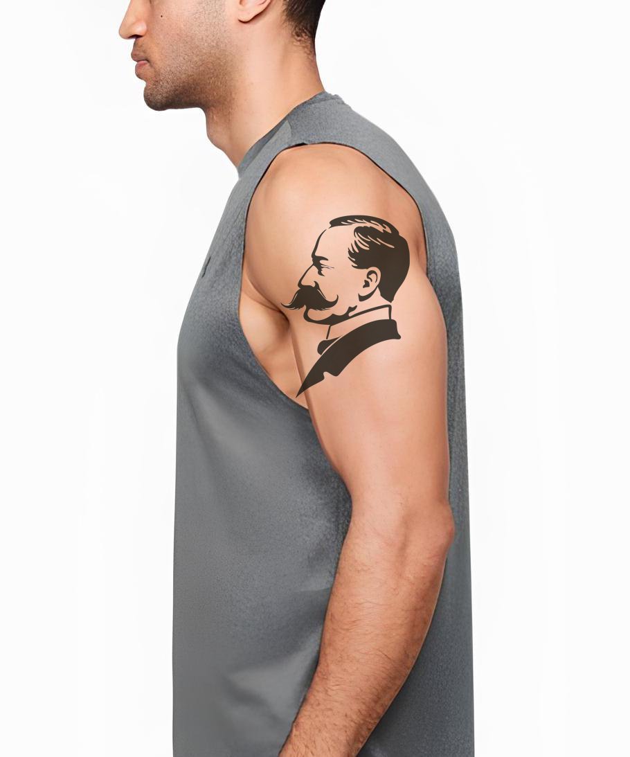 Klassiek Heer Silhouet Tatoeage Ontwerp