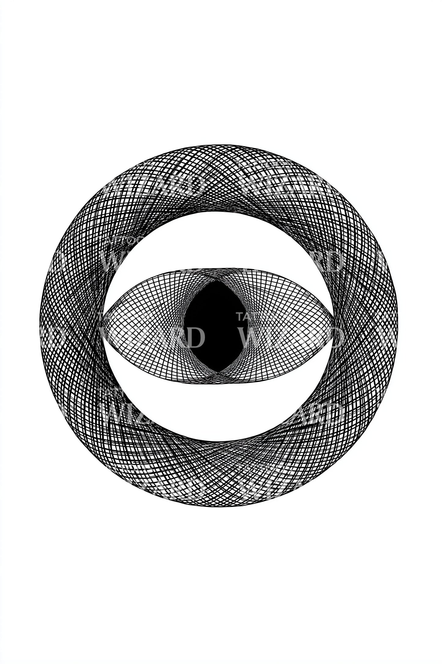 Geometric All Seeing Eye Tattoo Design