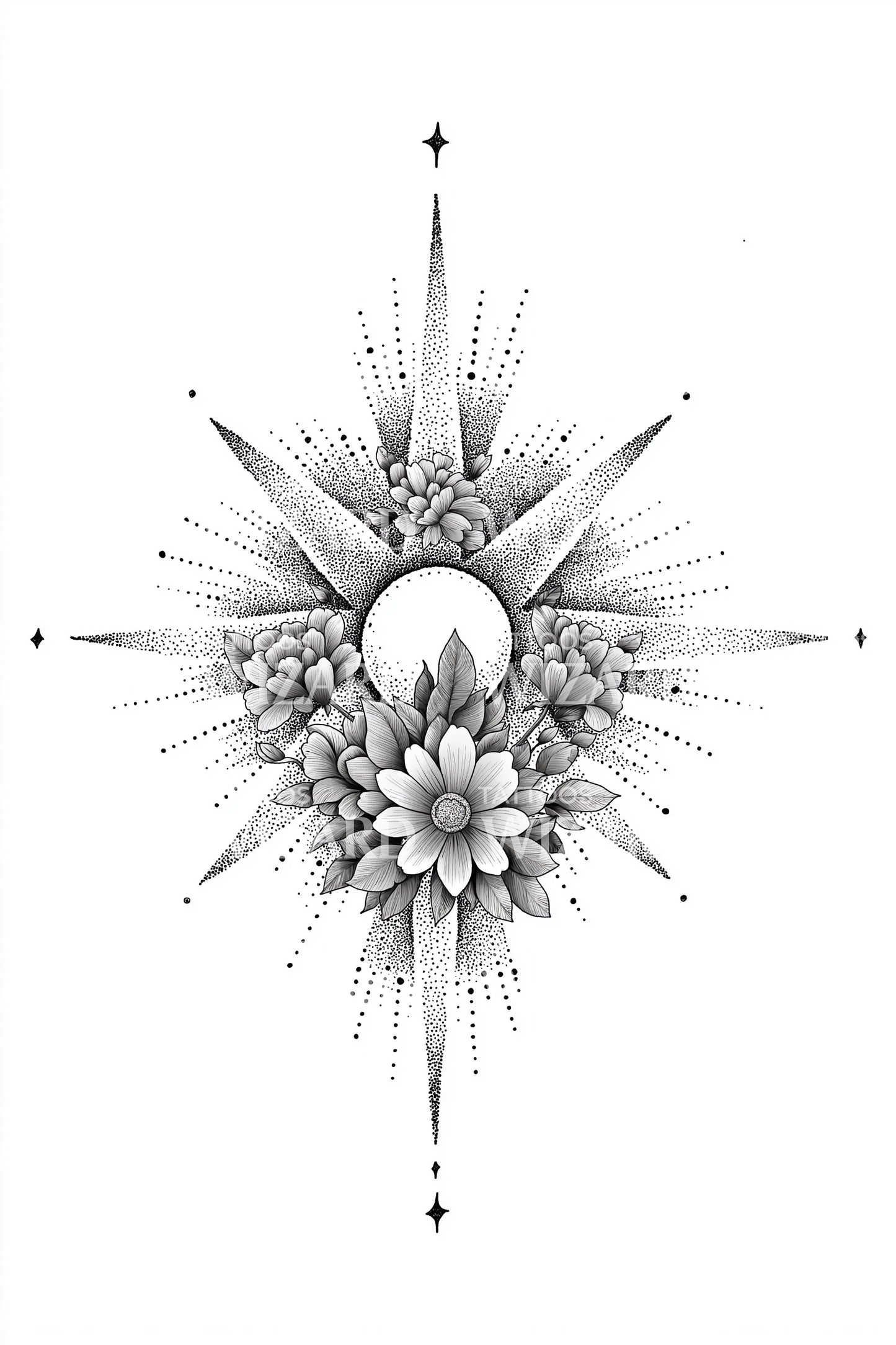 Design Tatuaggio Esplosione Geometrica