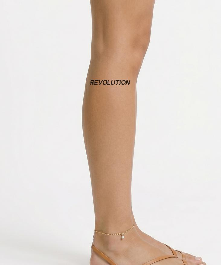 Von Revolution Matrix inspiriertes Glitch-Tattoo-Design