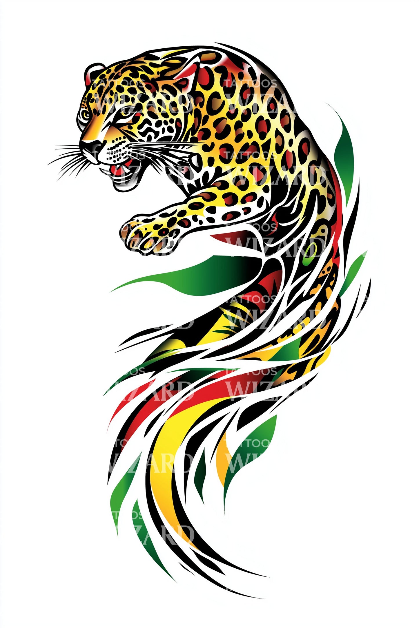 Guyana Jaguar Spirit Tattoo Idea