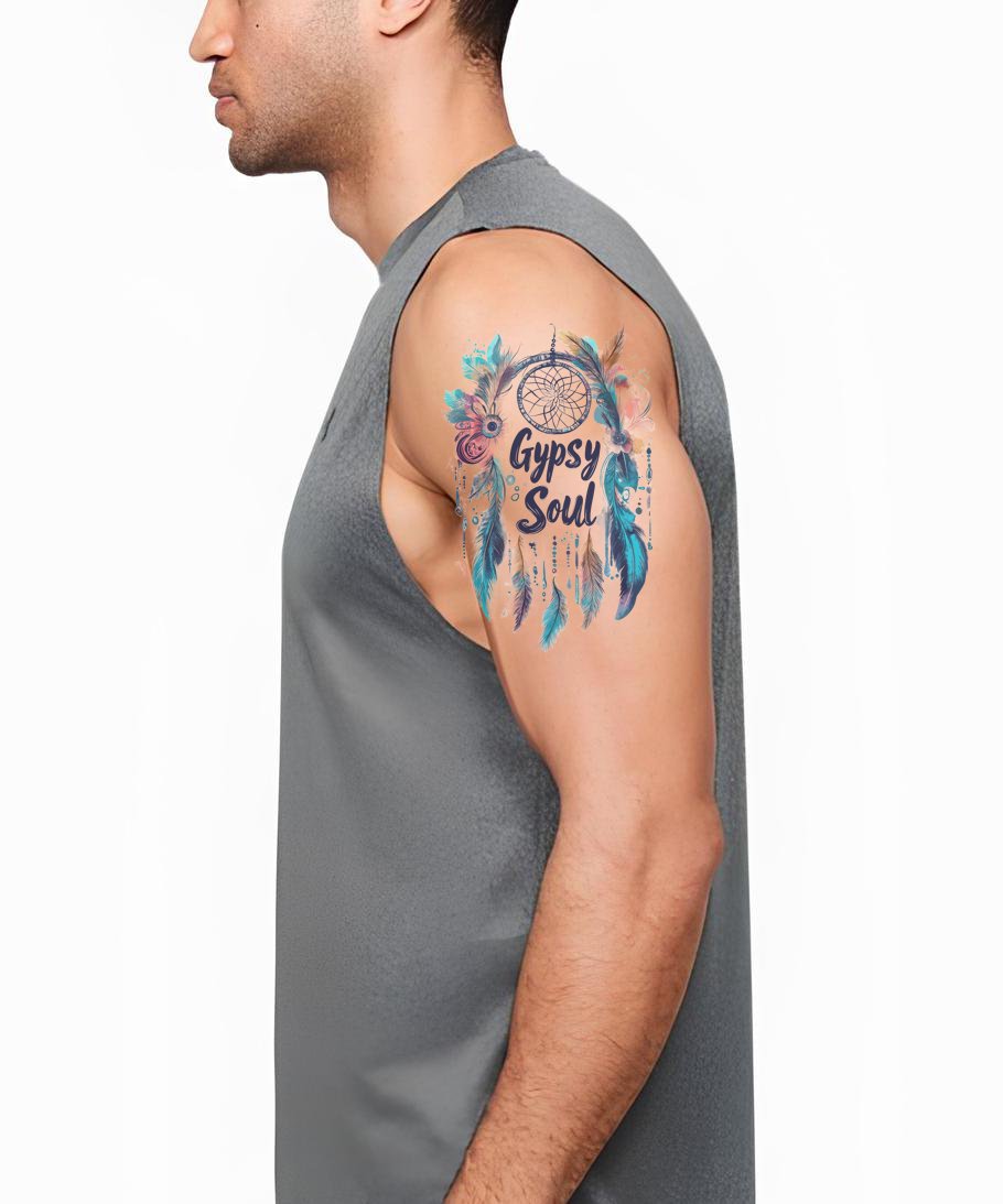 Gypsy Soul Dreamcatcher Tattoo Illustration