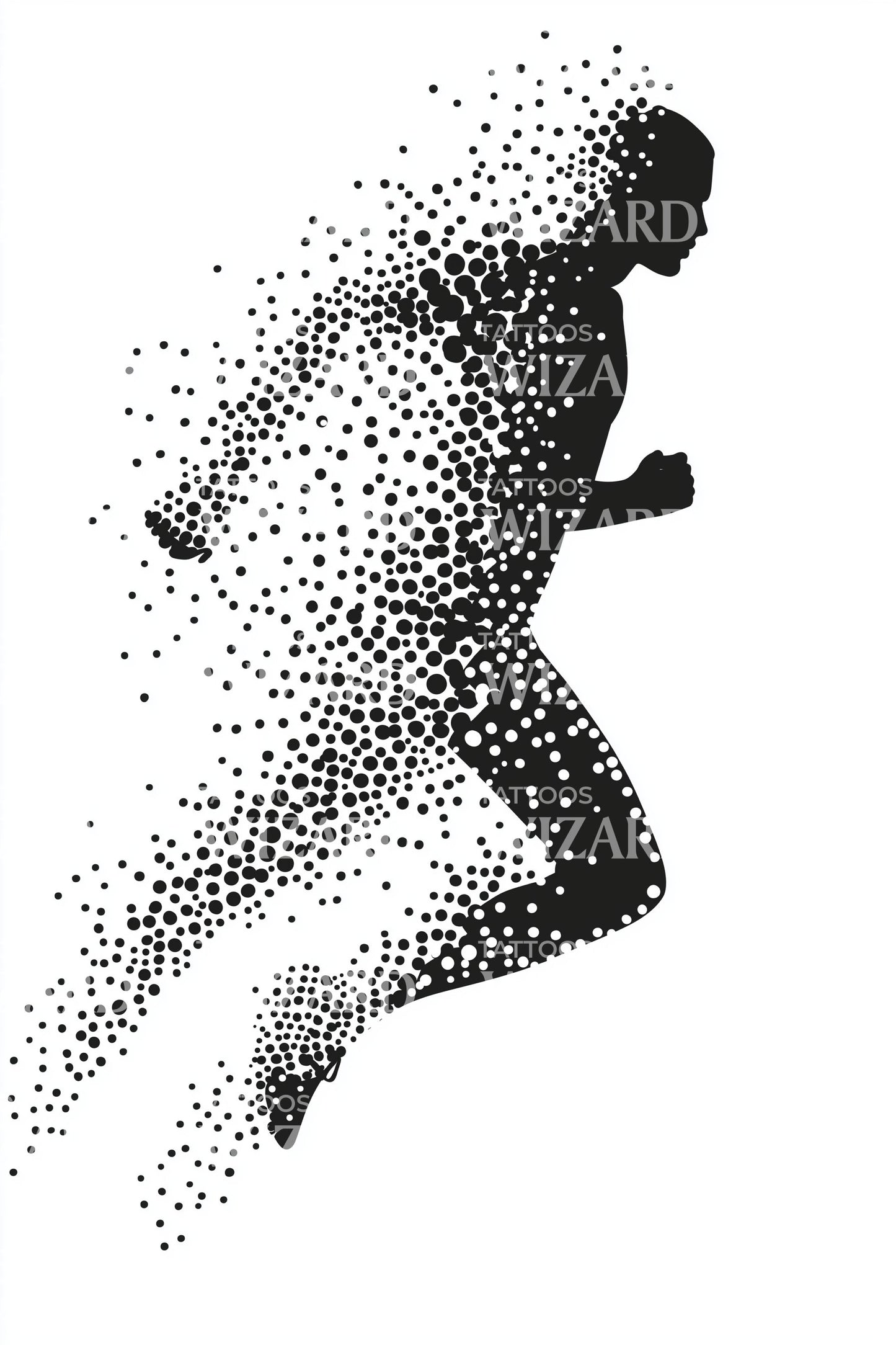 Design Tatuaggio Esplosione Runner a Mezzitoni