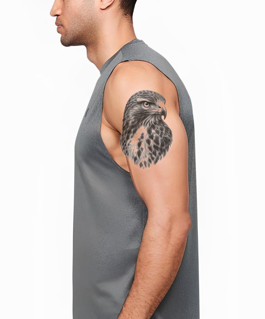 Design tatuaggio poiana codarossa