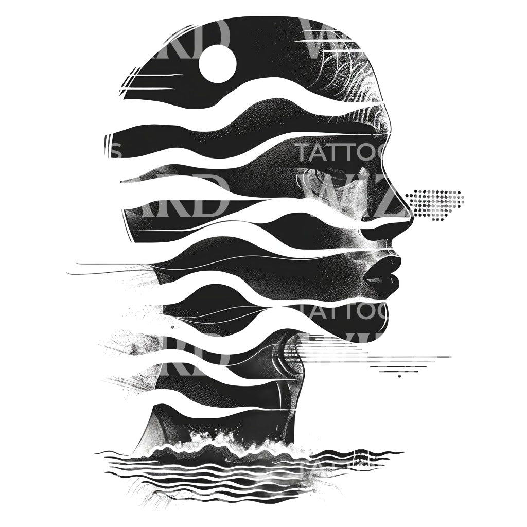 Healing in Depression Tattoo Design