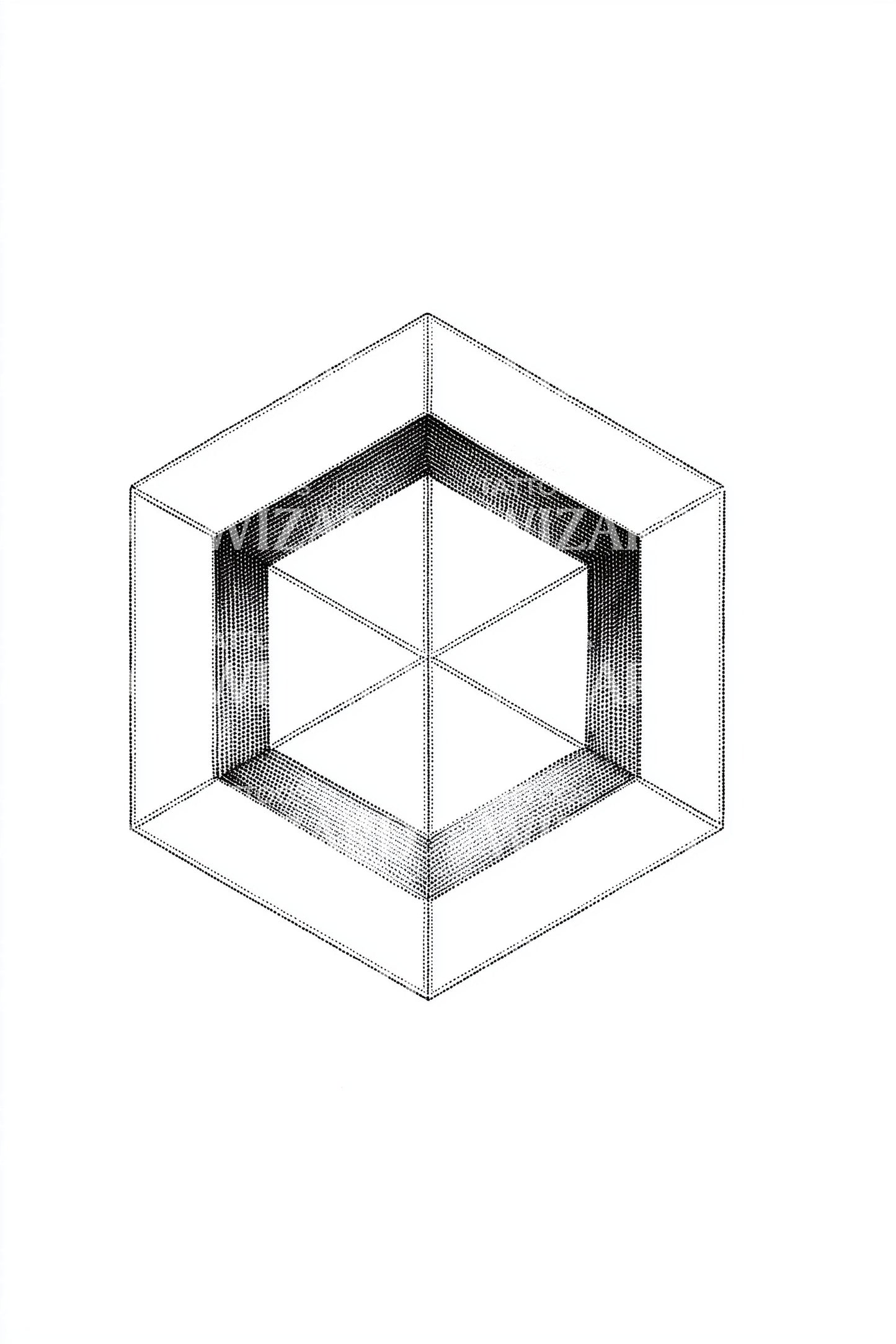 Hexagon Sacred Geometry Tattoo Design