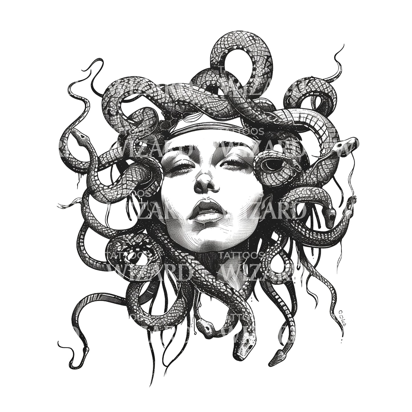 Hypnotizing Medusa Seducing Tattoo Idea