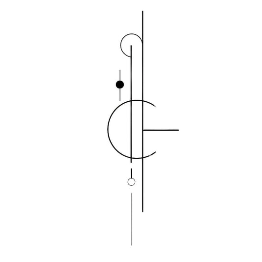 Responsibility Abstract Symbol Tattoo Design