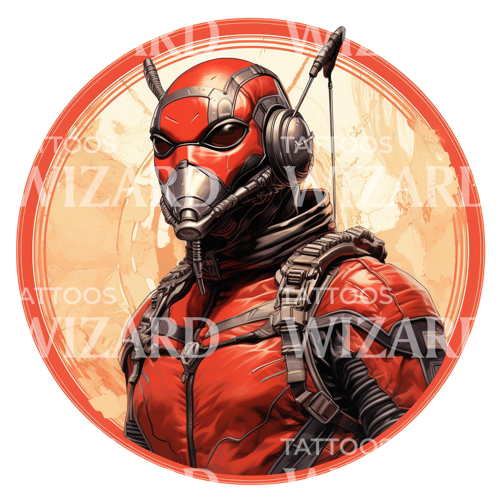 Antman Marvel Inspired Tattoo Design