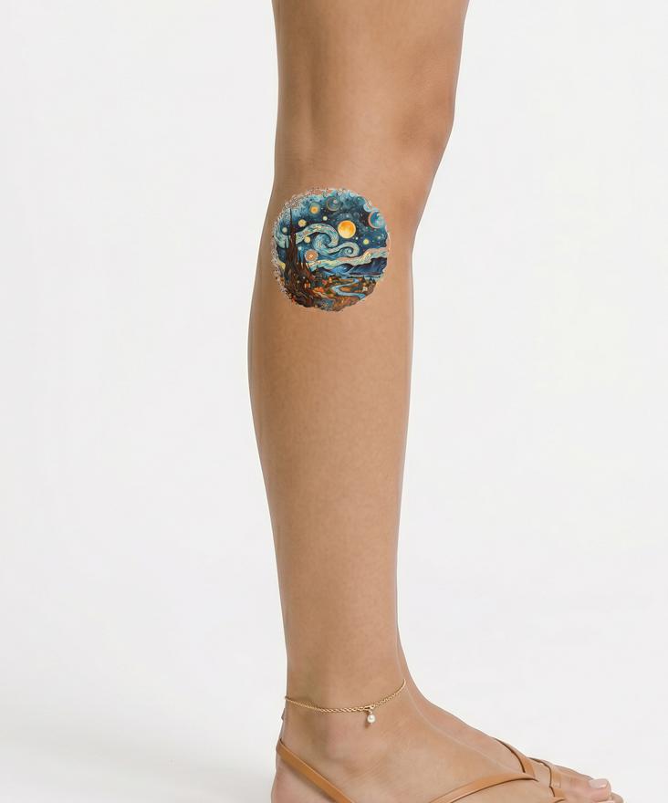 Sternennacht Tattoo von Van Gogh