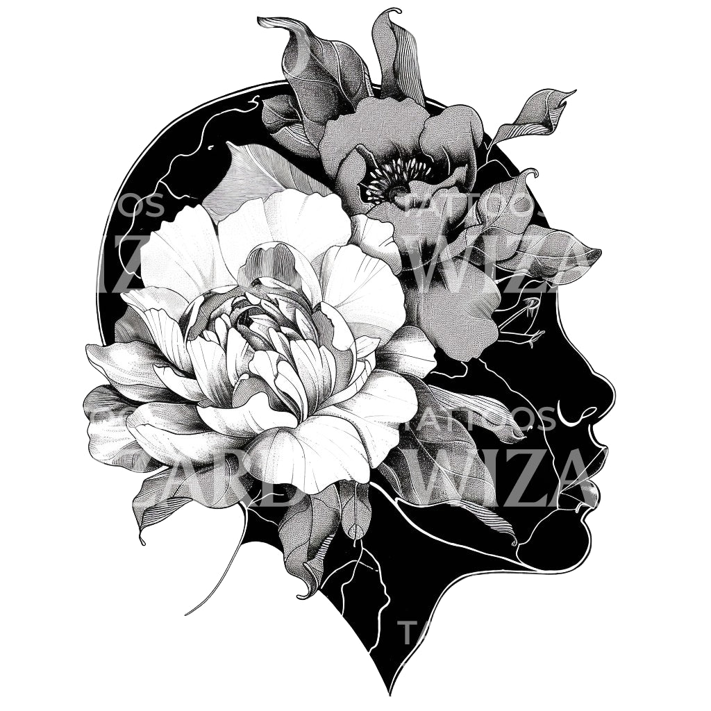 In Memoriam Abstract Tattoo Design