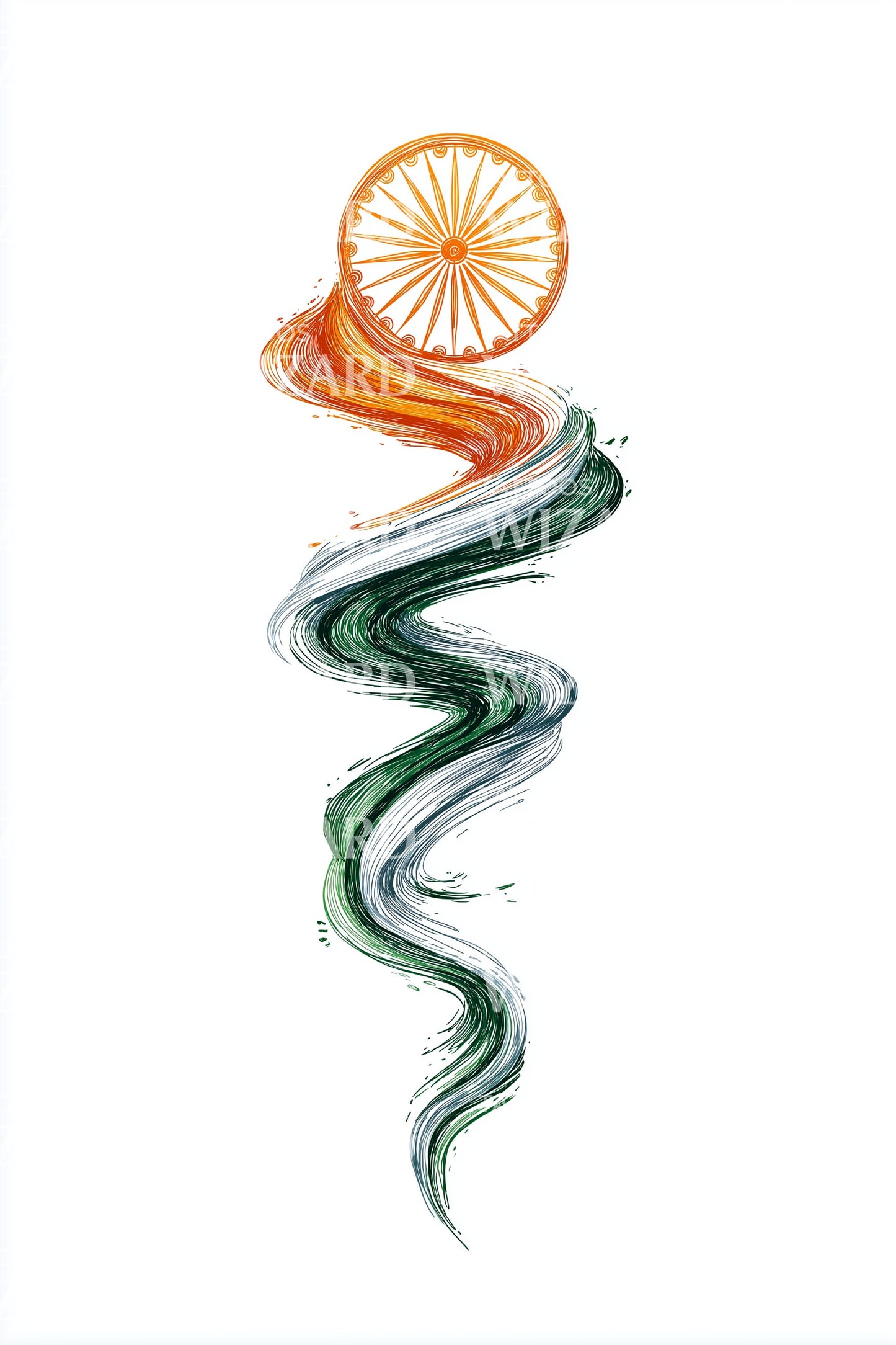 India chakra spiral tatoveringsdesign