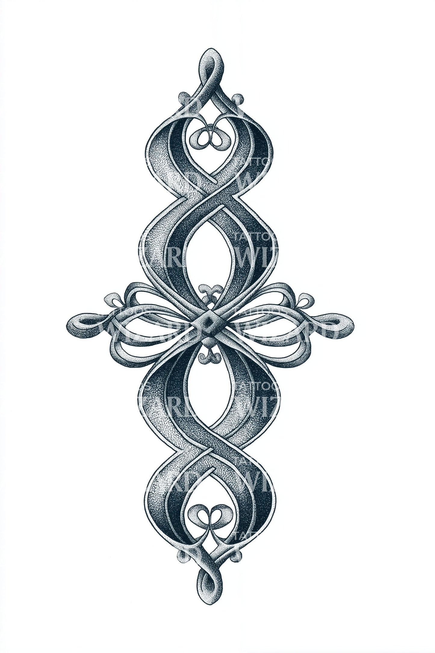 Infinity Ornamental Knot Tattoo Design