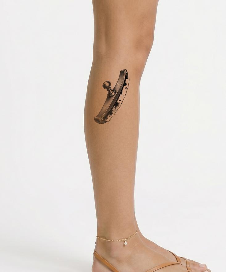 Victorian Rocker Ink Blotter Tattoo Design