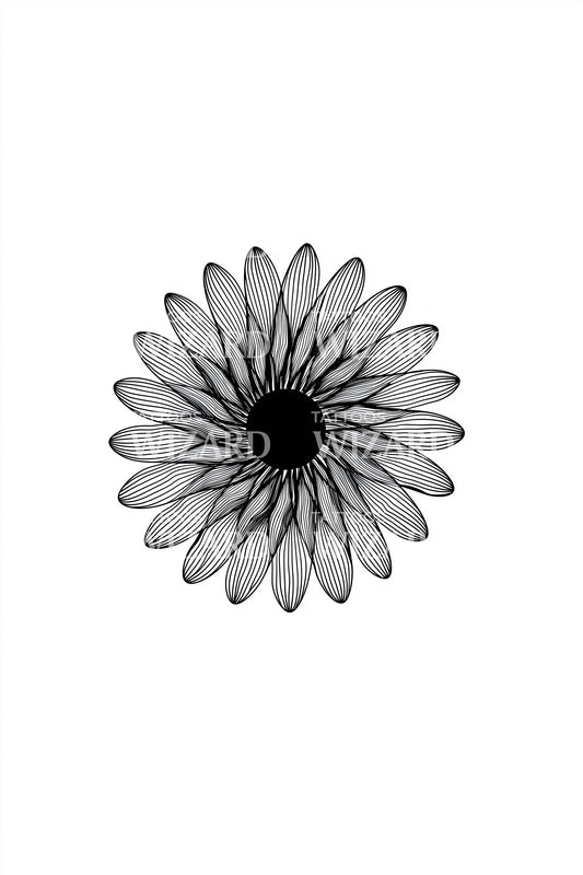 Ink Spiro Daisy Tattoo Design