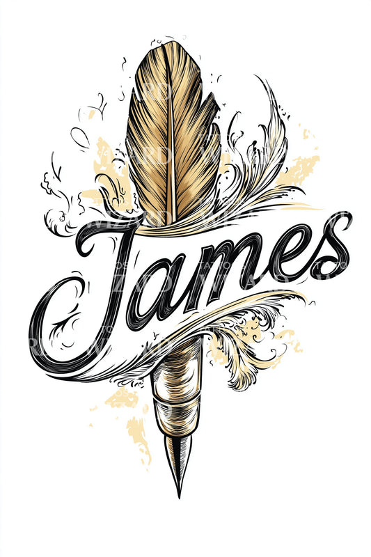 James Quill Ink Tattoo Illustration