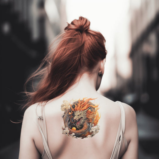 Traditional Japanese Dragon Tattoo Design