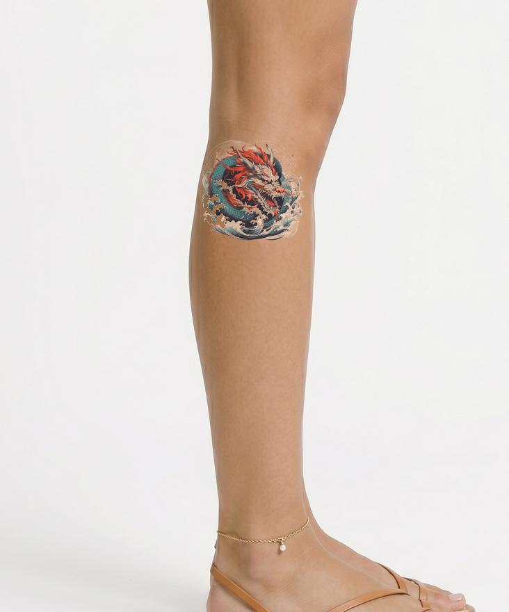 Fierce Japanse Draak Tattoo Ontwerp