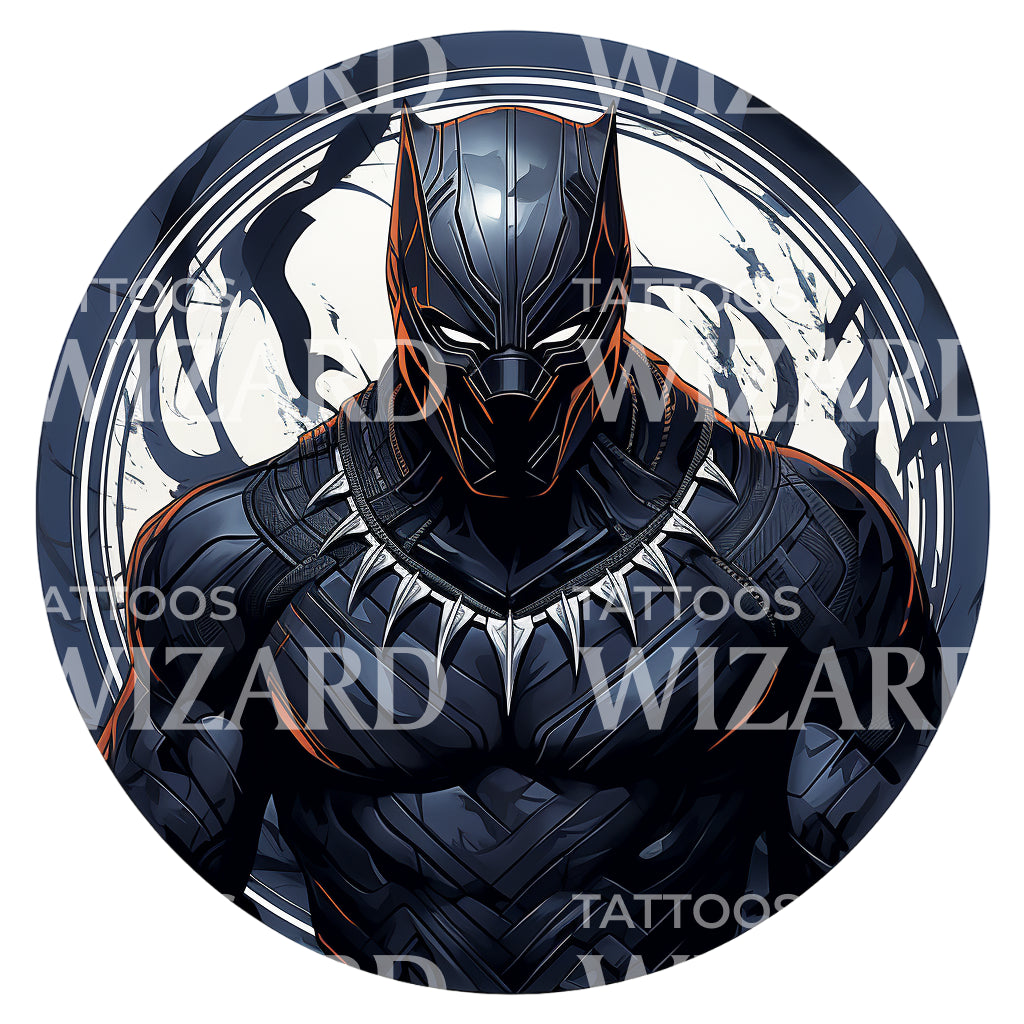 BlackPanther Marvel Inspired Tattoo Design