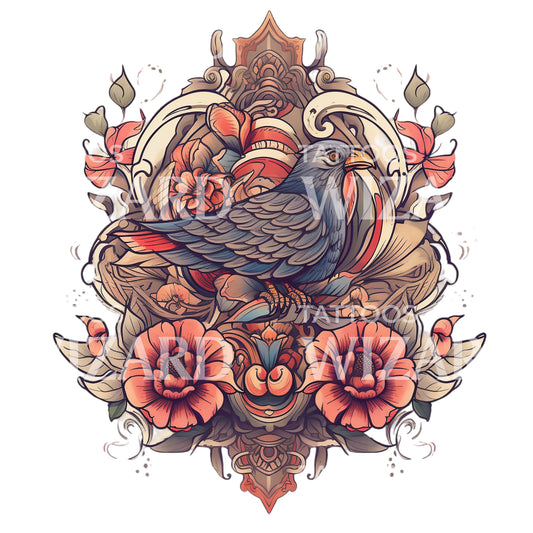 Neotraditional Bird Design