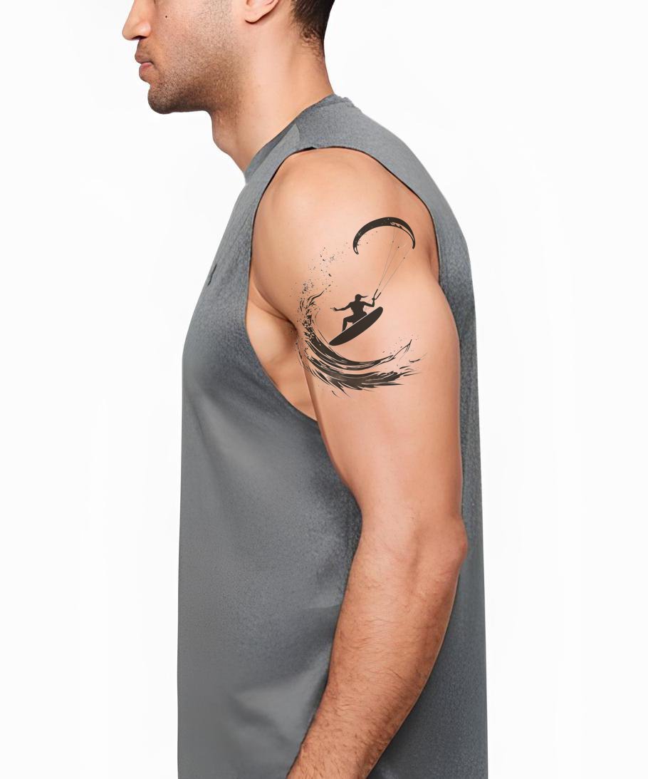 Design Tatuaggio Movimento Splash Kiteboard