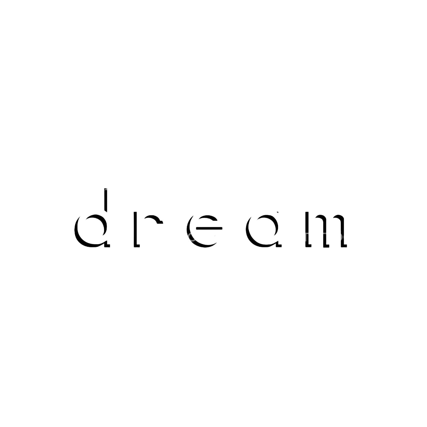 Dream Lettering Tattoo Design