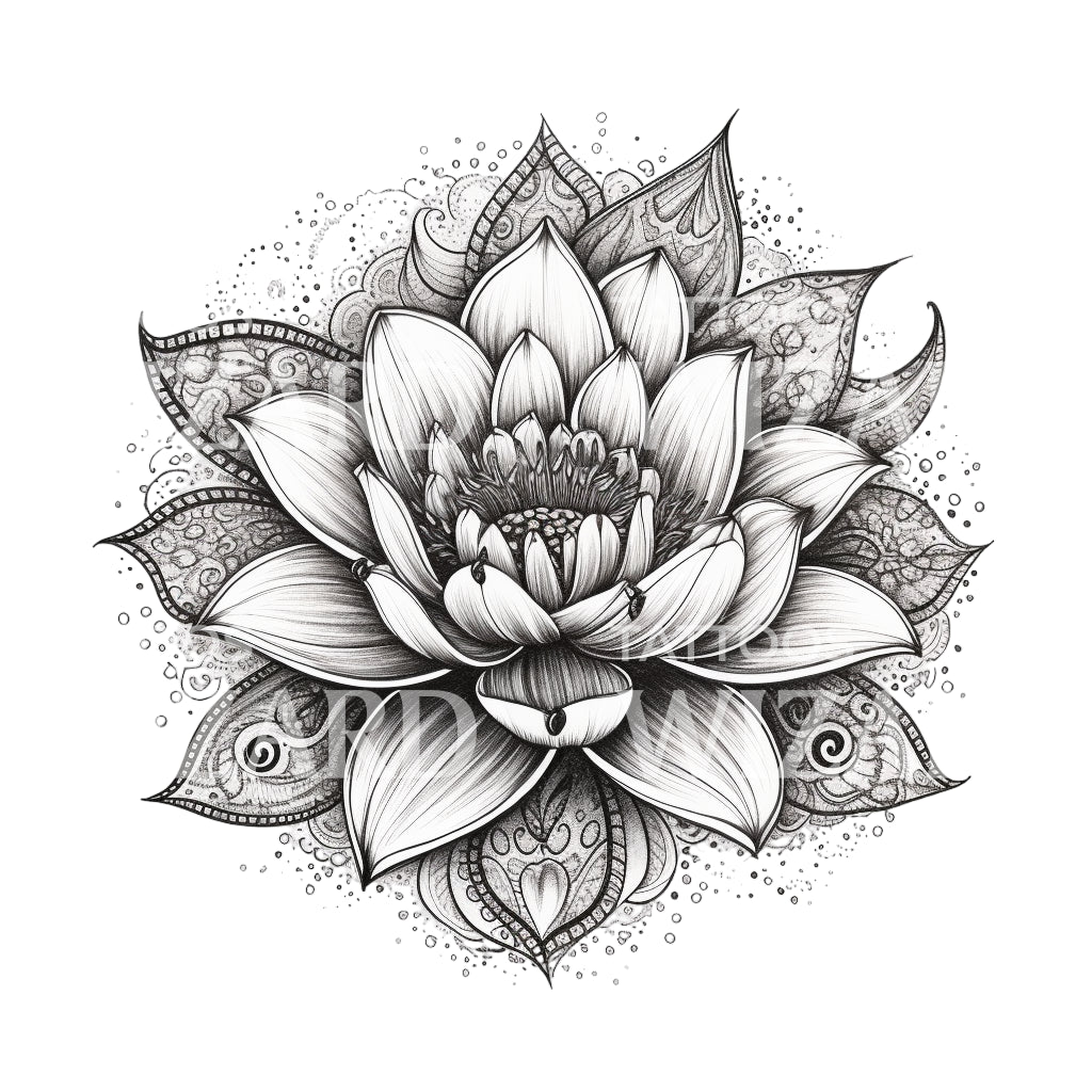 black lotus tattoo design