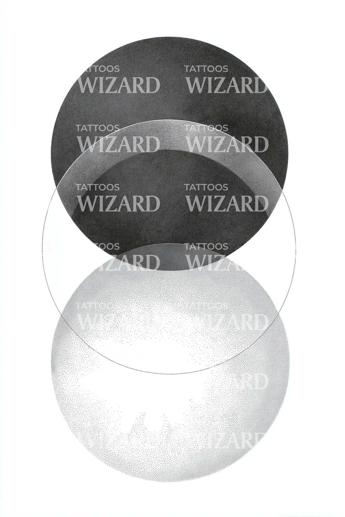 Layered Orb Stack Tattoo Idea