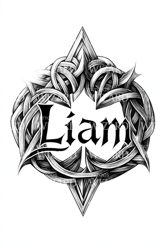 Liam Celtic Crest Tattoo Design