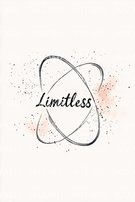 Limitless Atomic Orbit Tattoo Design