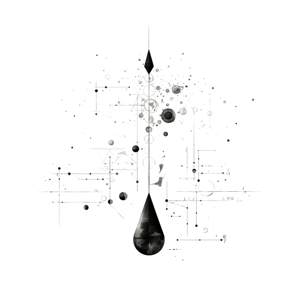 Ethereal Mathematical Minimalist Tattoo Design