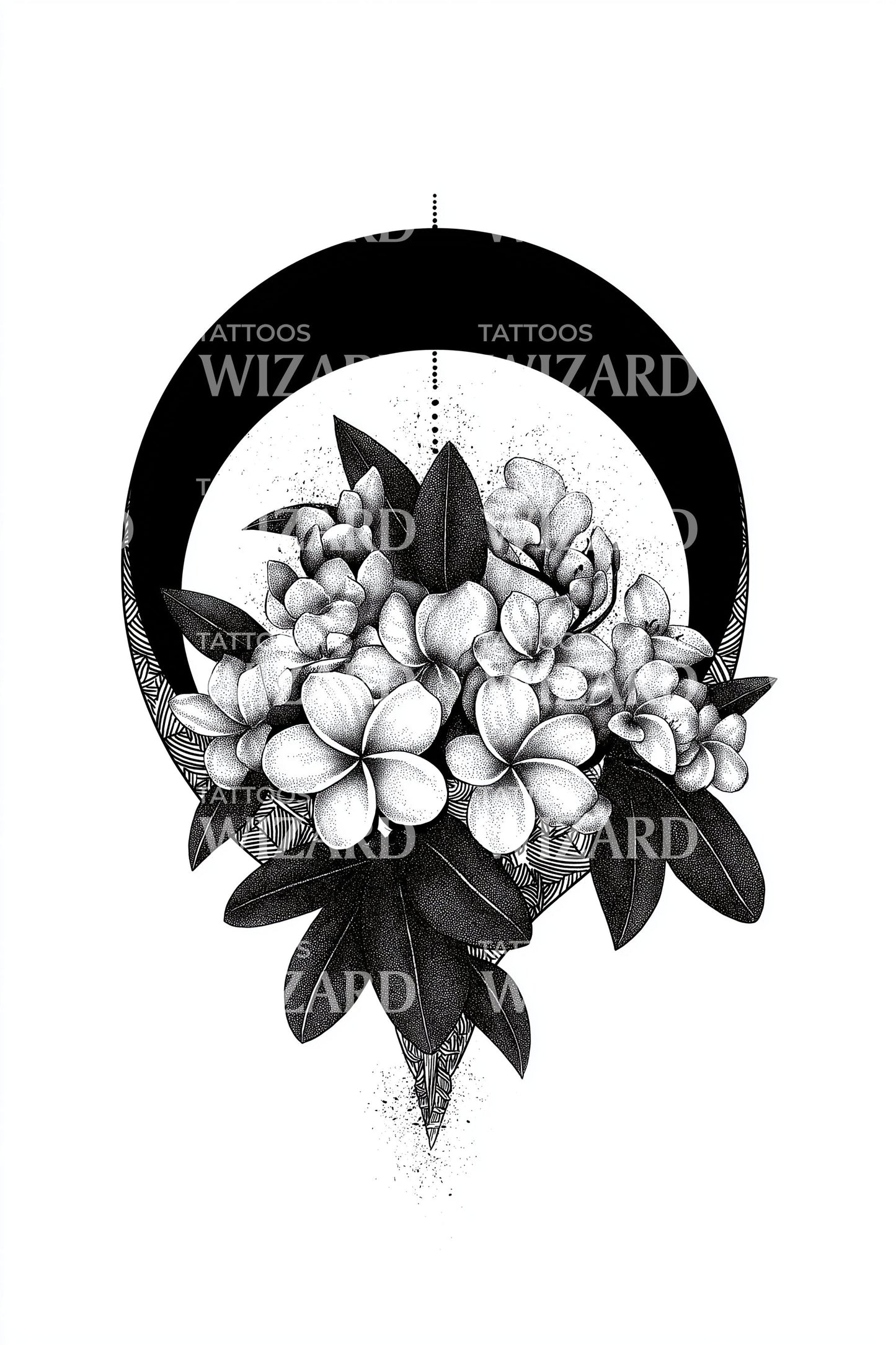 Design Tatuaggio Contrasto Anello Magnolia