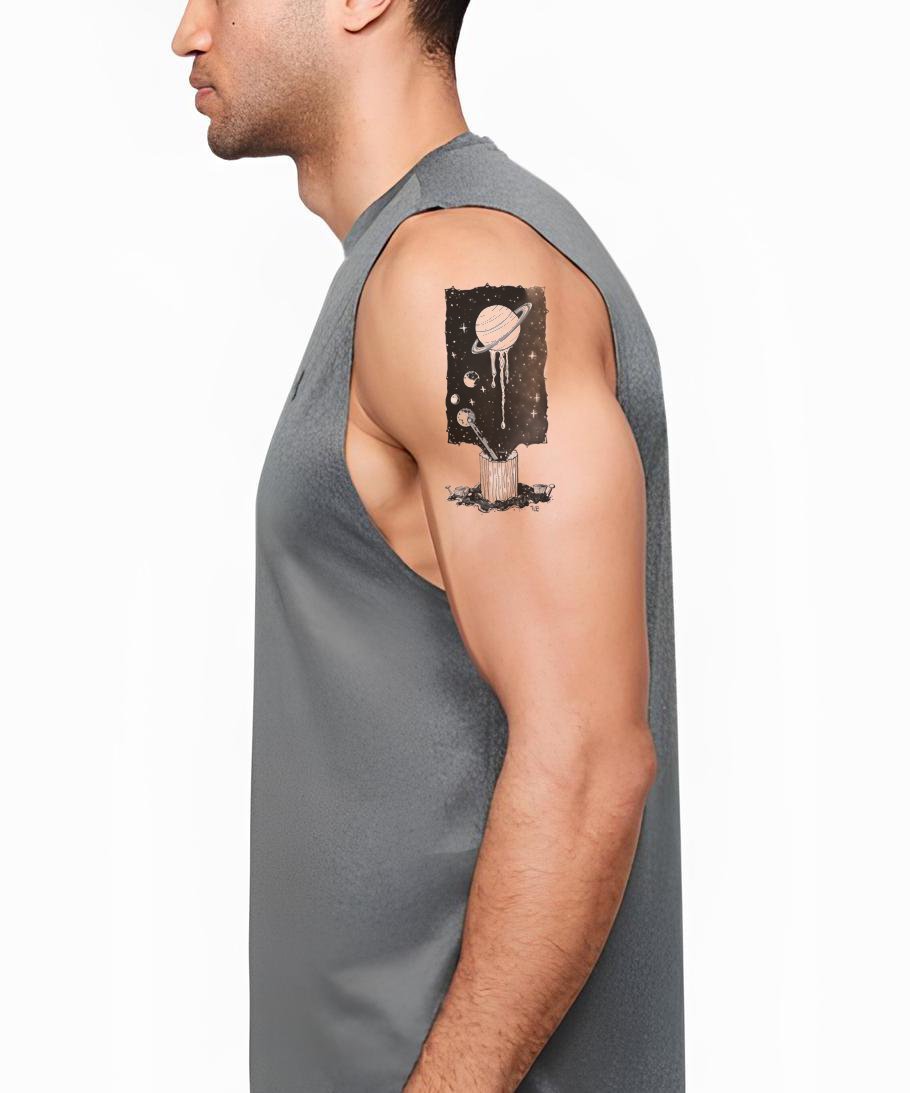 融化宇宙纹身设计