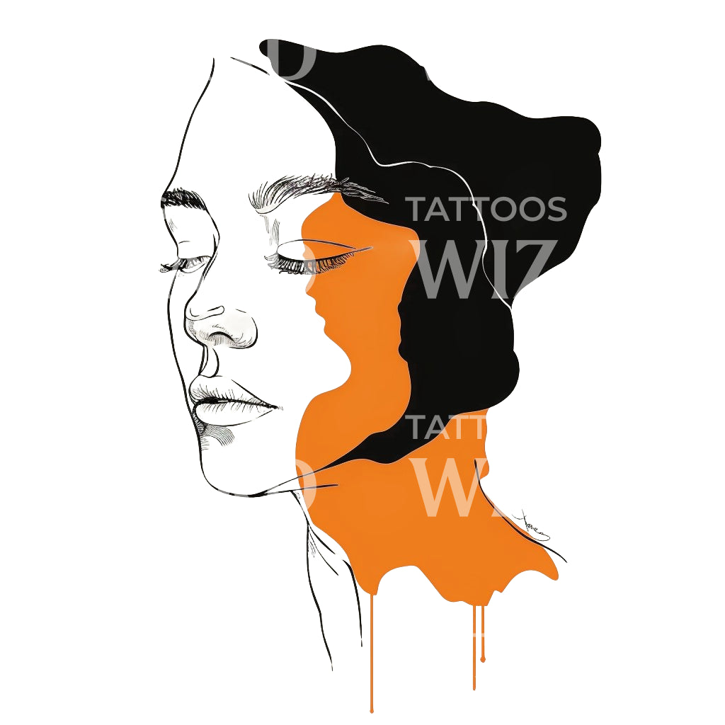 Mental Disorder Abstract Tattoo Design