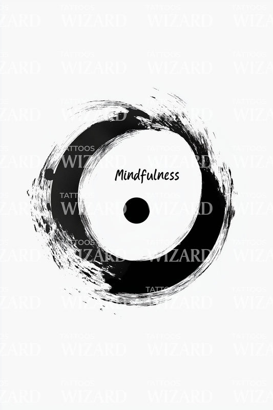 Mindfulness Zen Enso Tattoo Design