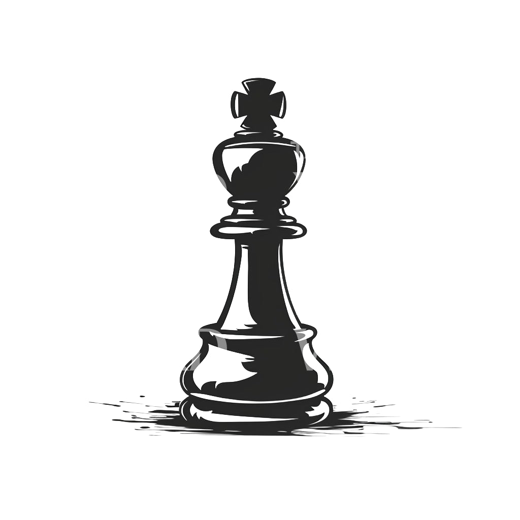 Minimalist Chess Piece Tattoo Design