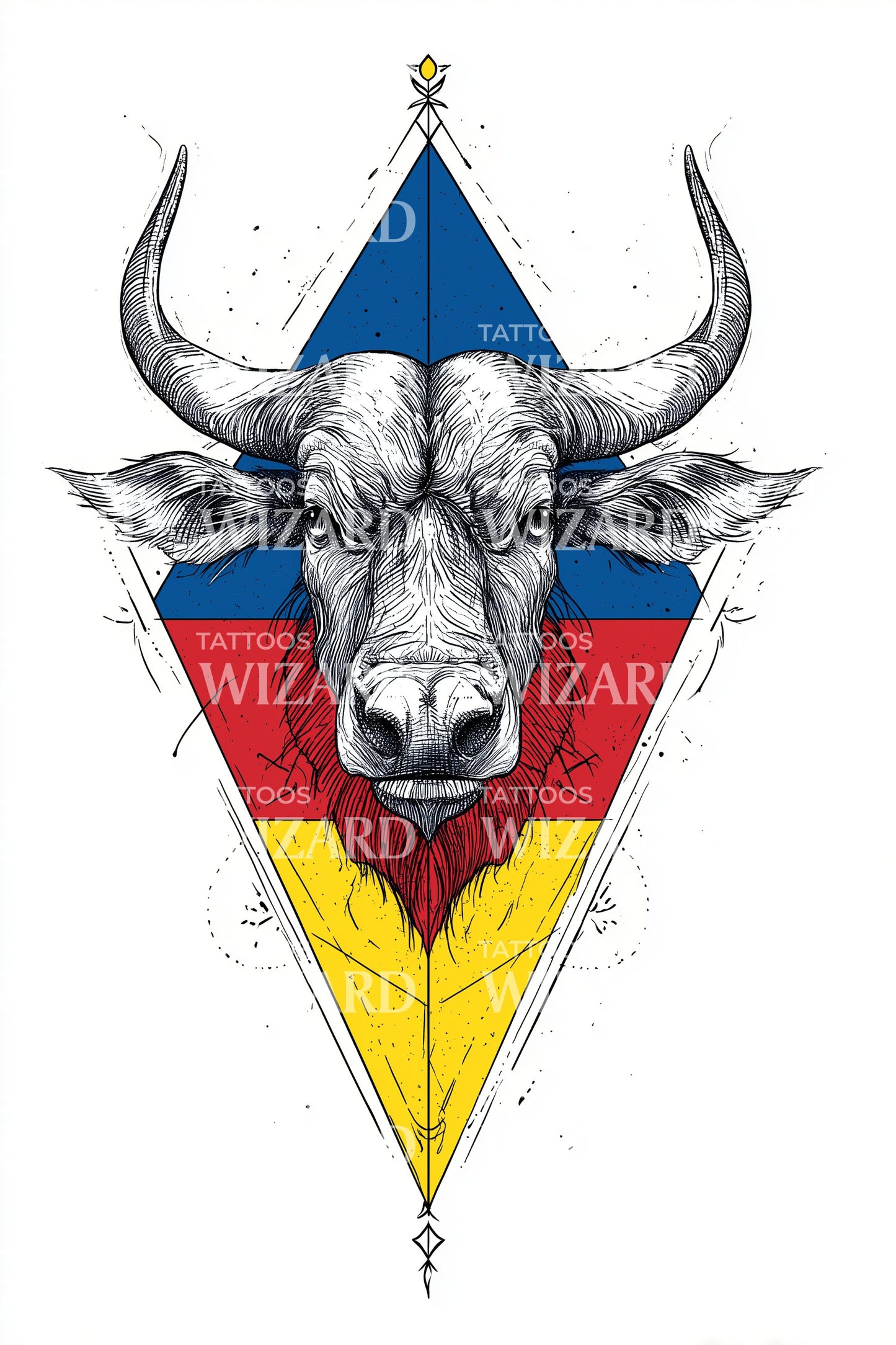 Moldova Aurochs Diamond Tattoo Idea