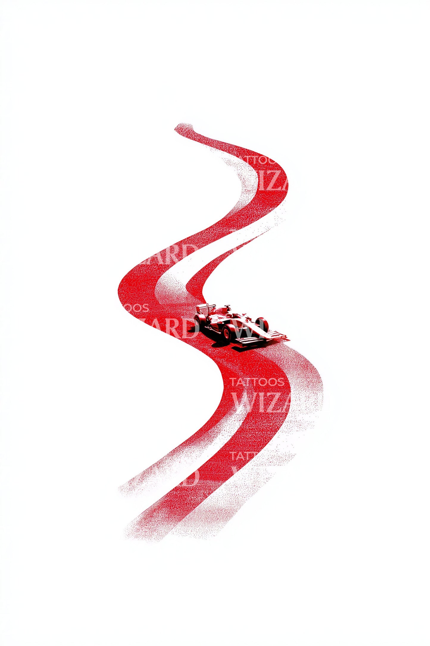 Monaco Grand Prix Curve Tattoo Design