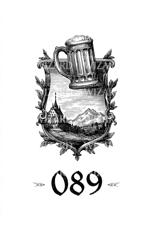 Munich 089 Crest Mug Tattoo Design
