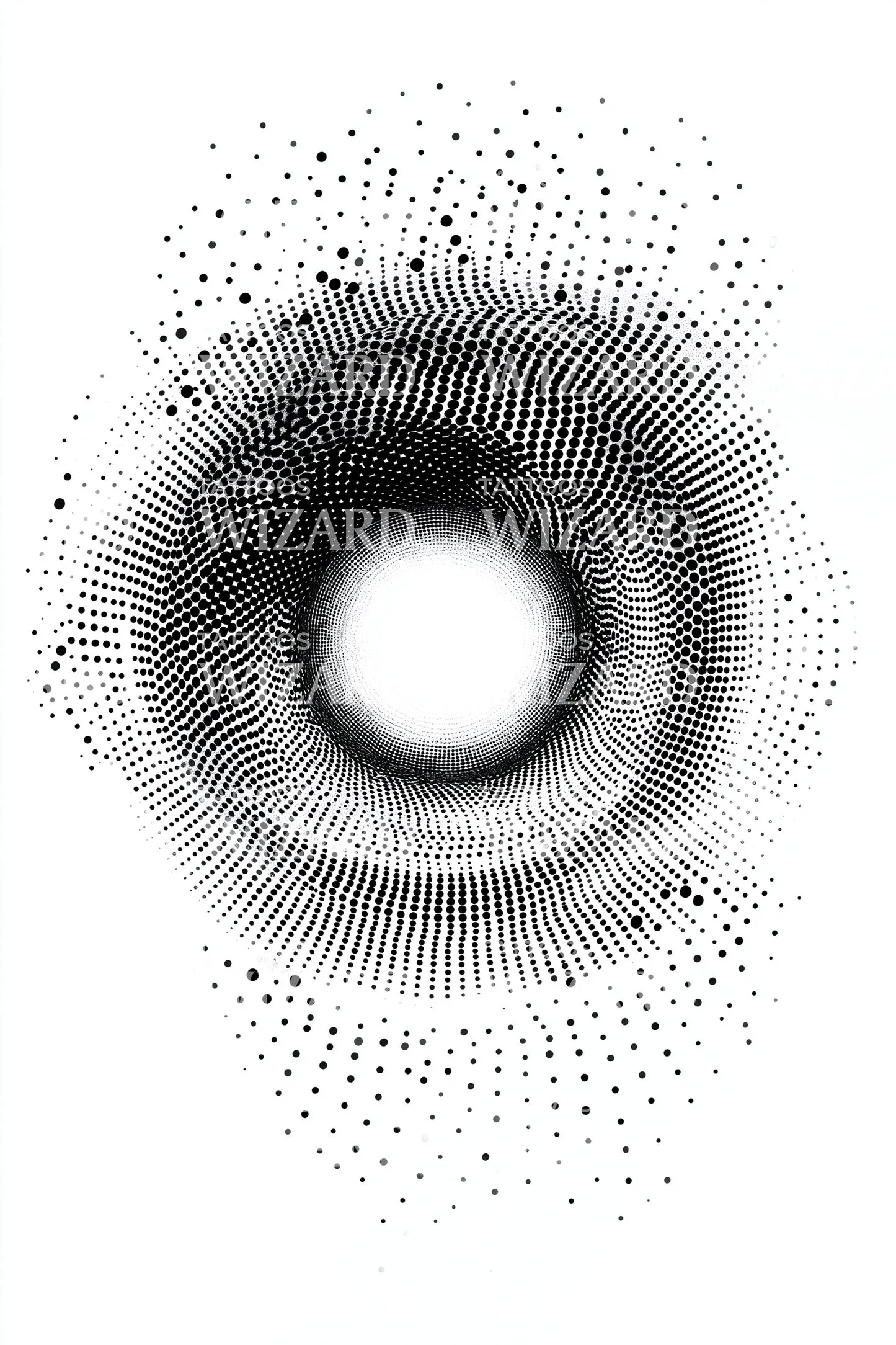 Mystic Energy Portal Tattoo Design