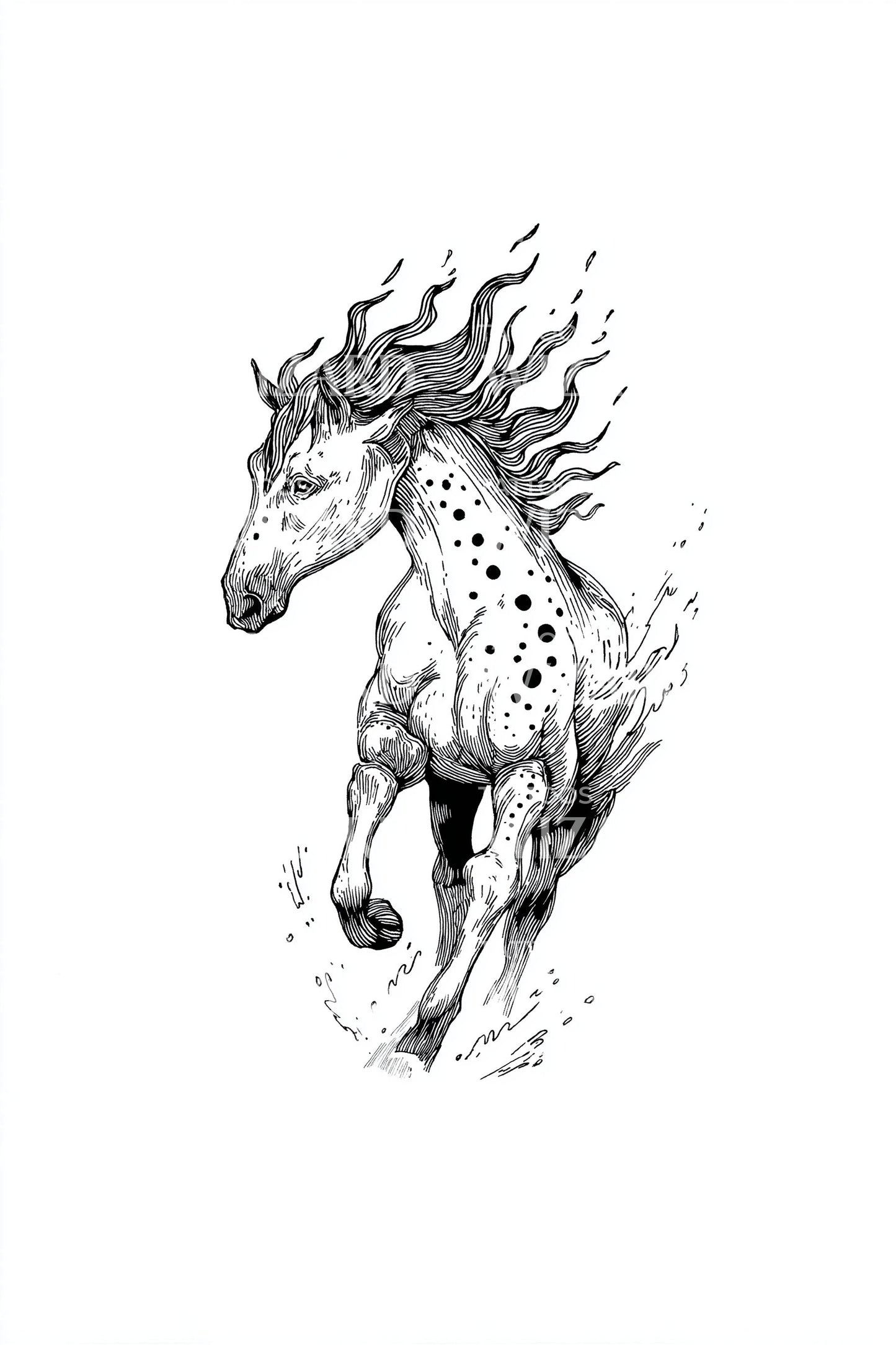 Desain Tato Kuda Gurun Namibia