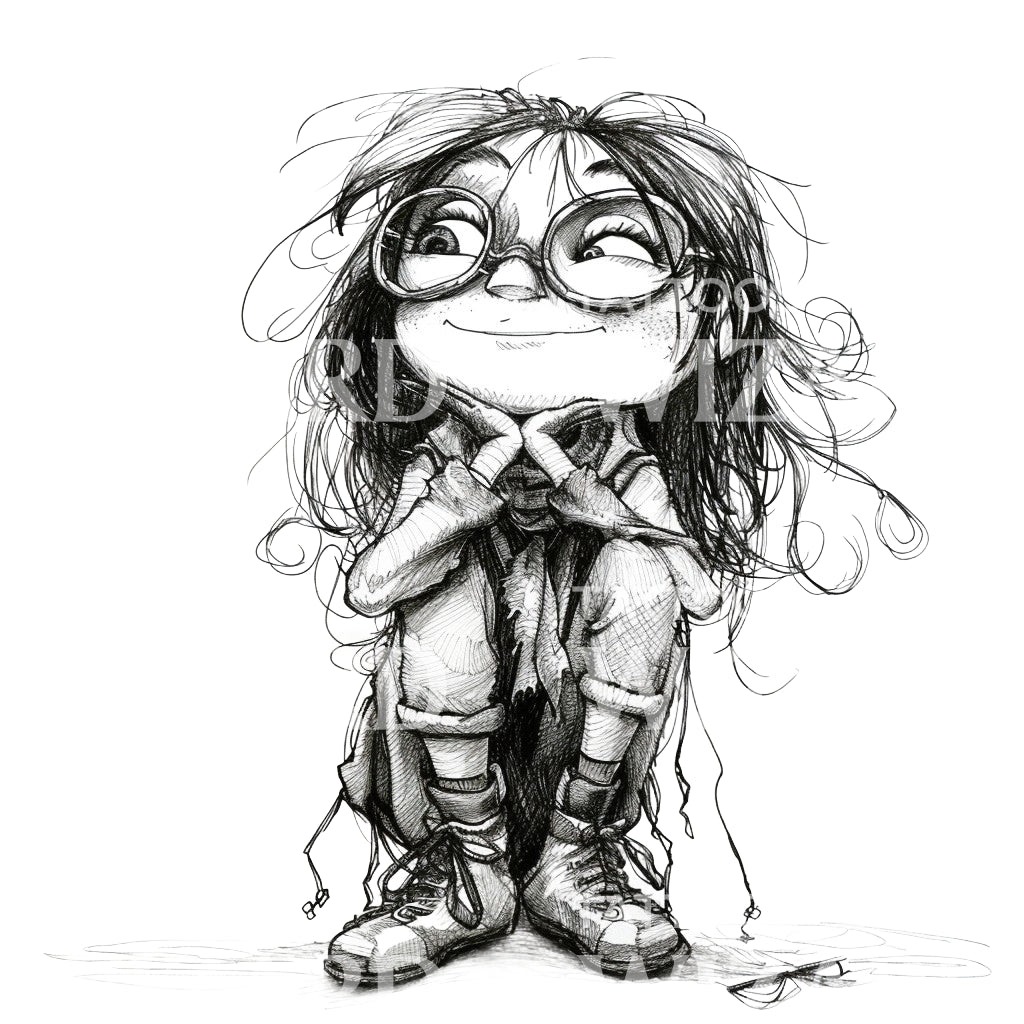 Nerdy Girl Tattoo Idea