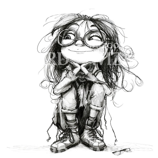 Nerdy Girl Tattoo Idea