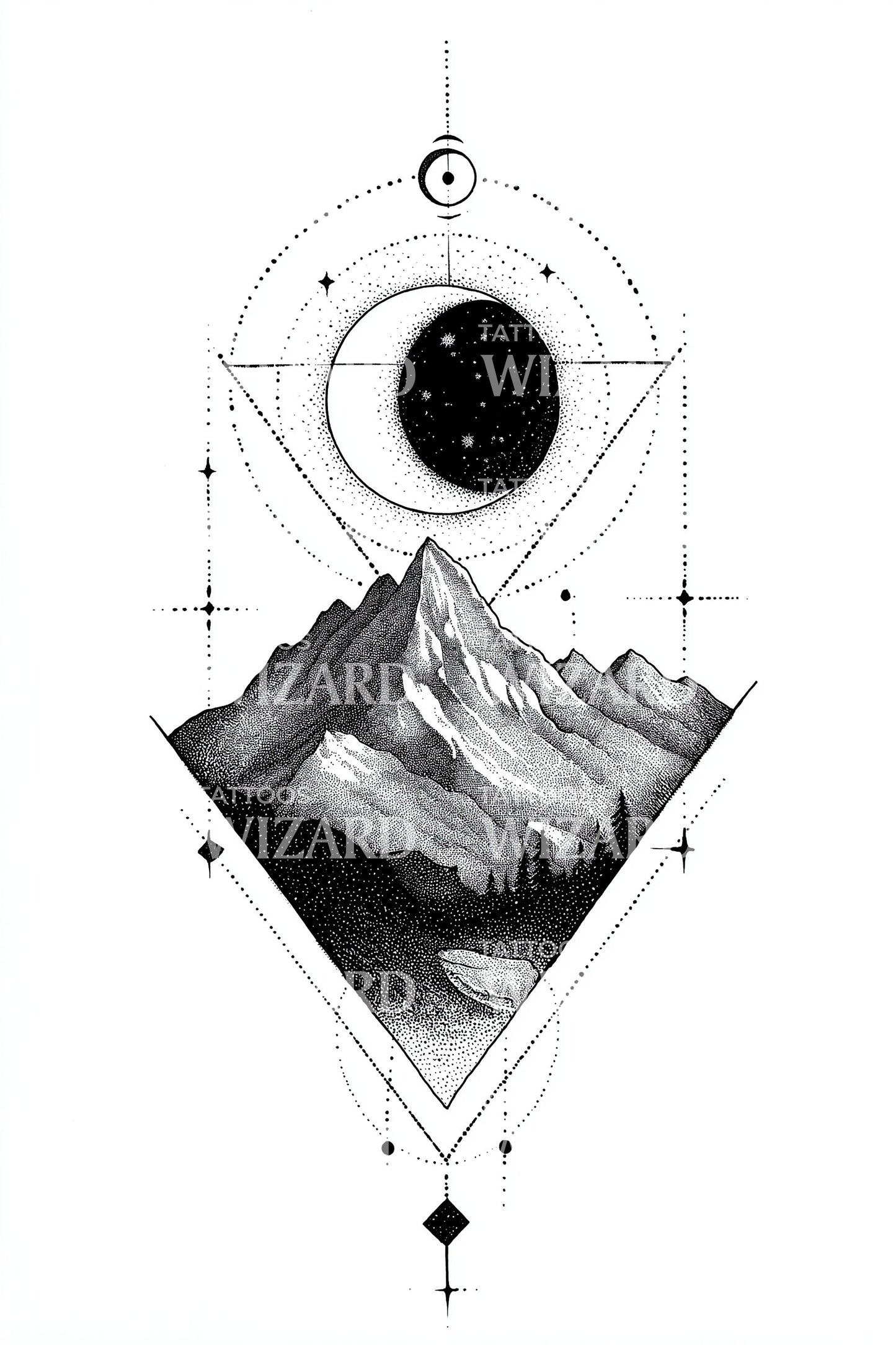 Night Summit Emblem Tattoo Design