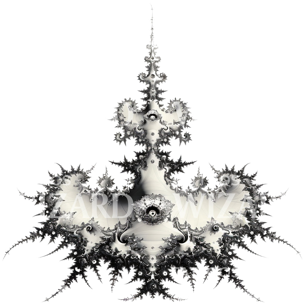 Ornamental Mandelbrot Set Tattoo Design