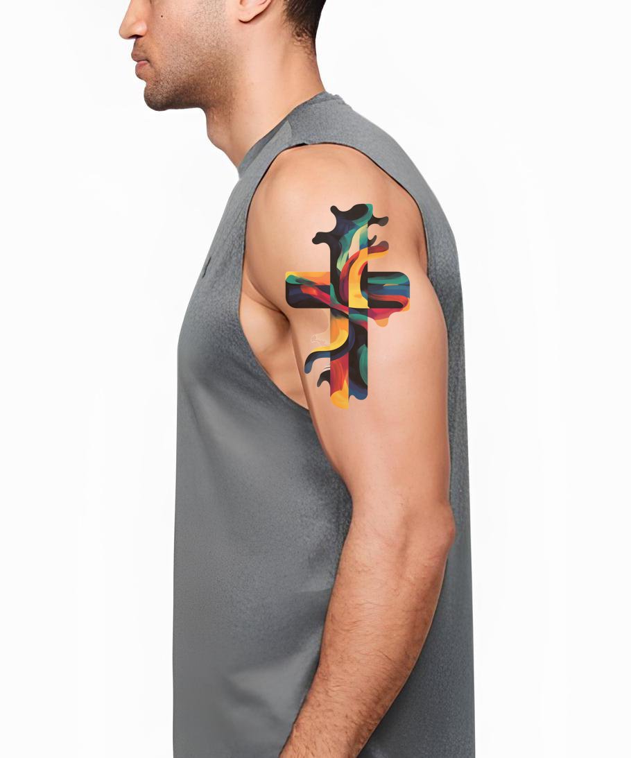 Monivärinen Maaliristi Tatuointimalli